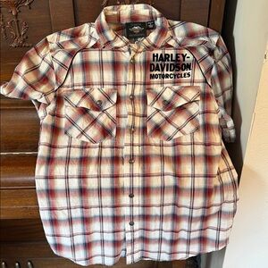 Harley-Davidson Men's Plaid Button-Down Shirt